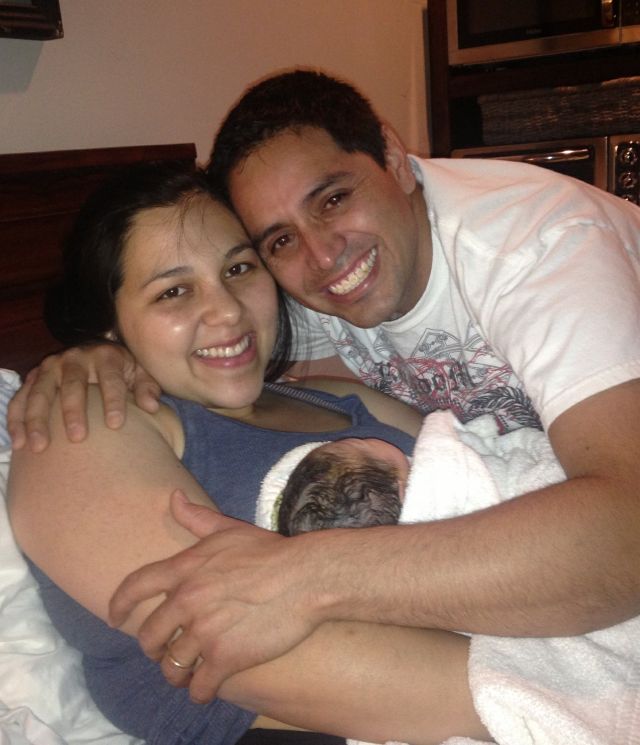 Vanessa providing birth support
